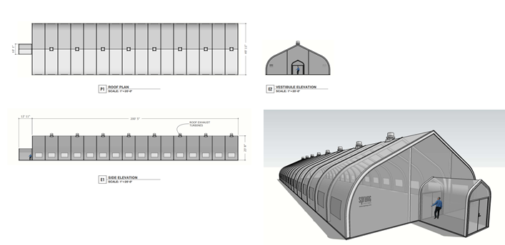 Sprung hurricane resistant greenhouses for Growing Puerto Rico